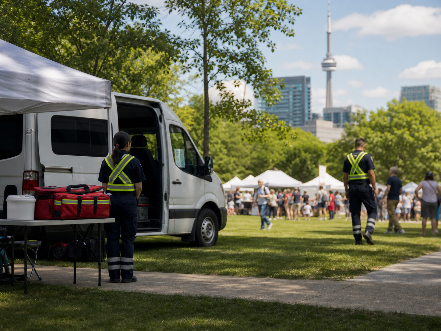 Medical standby team at a Toronto event